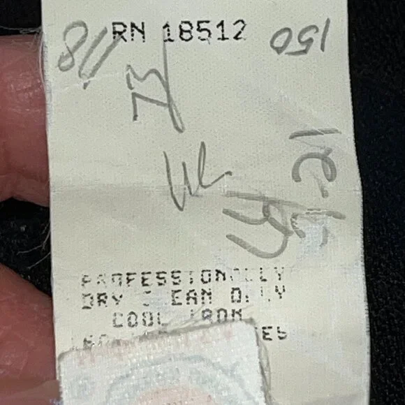 VINTAGE NADINE BLACK SATIN BACKLESS HALTER MAXI GOWN POCKETS Made in USA NWT - 9 - Picture 13 of 14